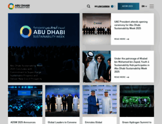 abudhabisustainabilityweek.com screenshot