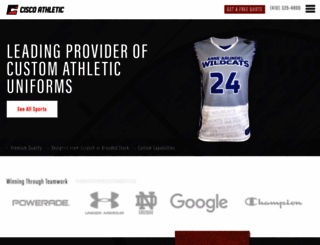 ciscoathletic.com screenshot