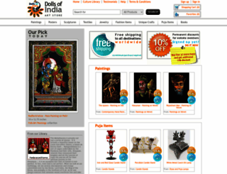 dollsofindia.com screenshot