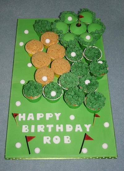 Golf course - taking the rough with the smooth.... - Cake by Judy