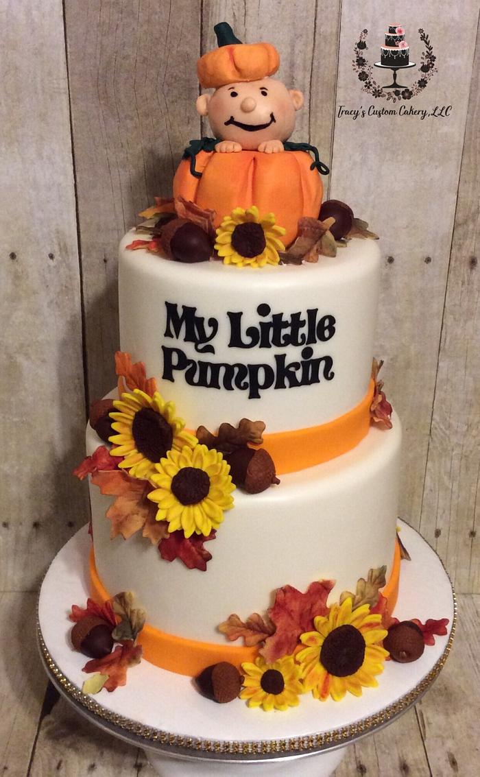 My Little Pumpkin Baby Shower Cake