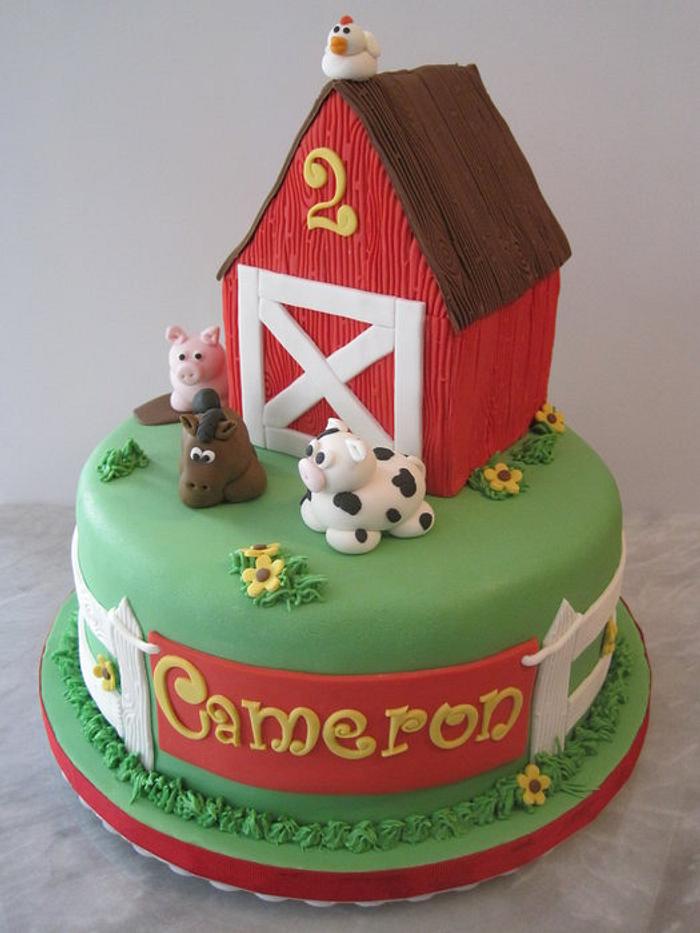 Farm Theme Cake - Decorated Cake by Robyn Morrison - CakesDecor