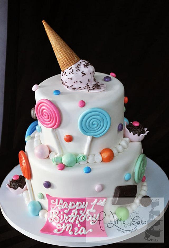 Candy Themed Birthday Cake - Decorated Cake by Leo - CakesDecor