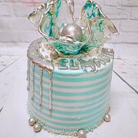 Edible suger glass cake