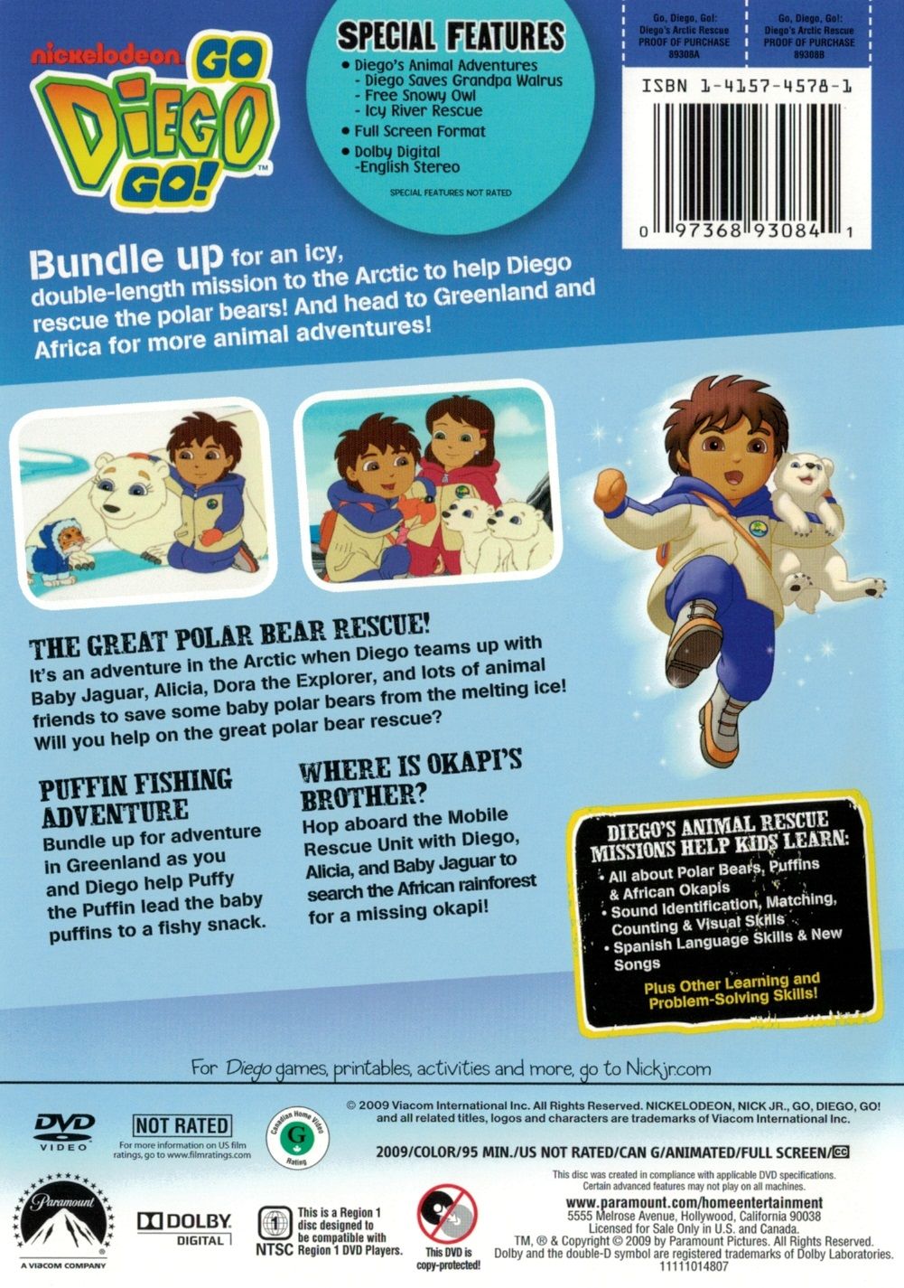 Go Diego Go TV Show DVD