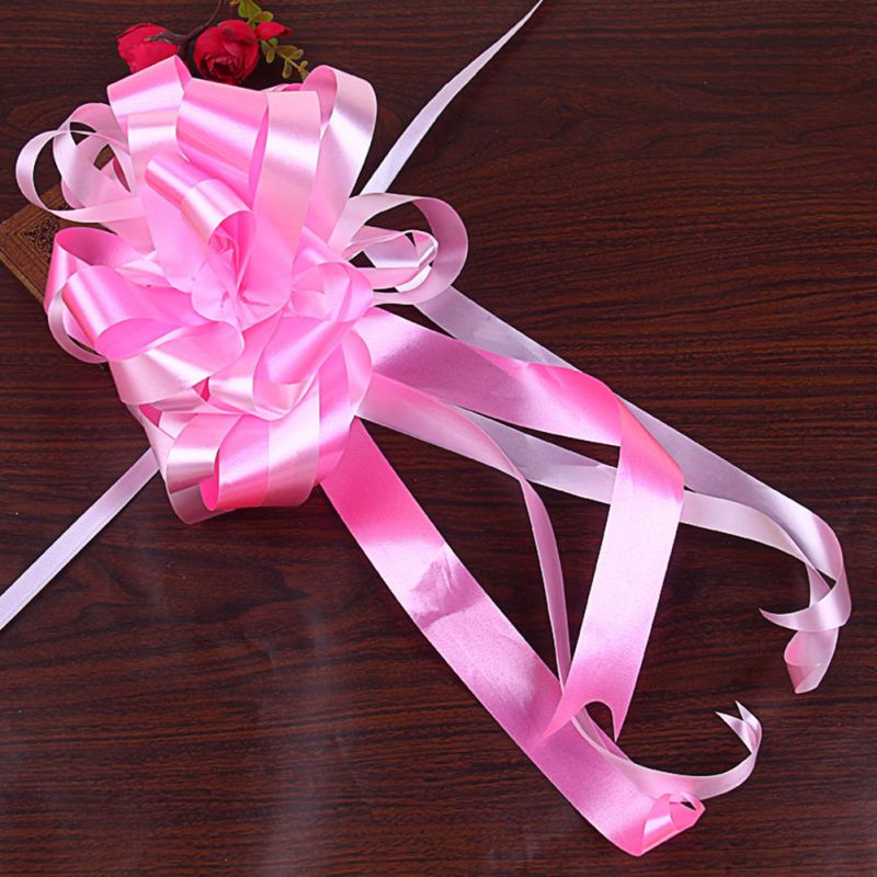 Large Organza PULL Bows 10 Colour Easy Pull Flowers Ribbon Wedding ...