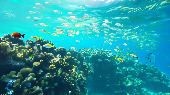 海底世界 海洋 海下 鱼 珊瑚 礁石