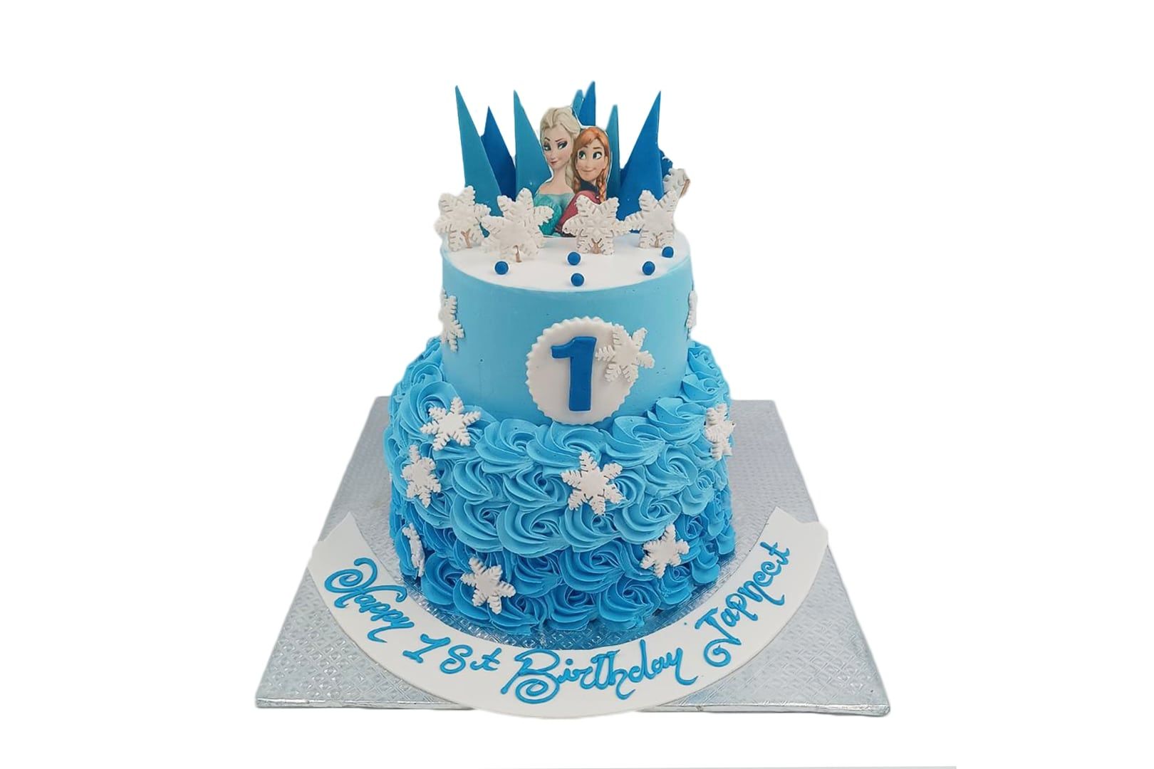 Frozen Elsa 2 Tier Custom Cake