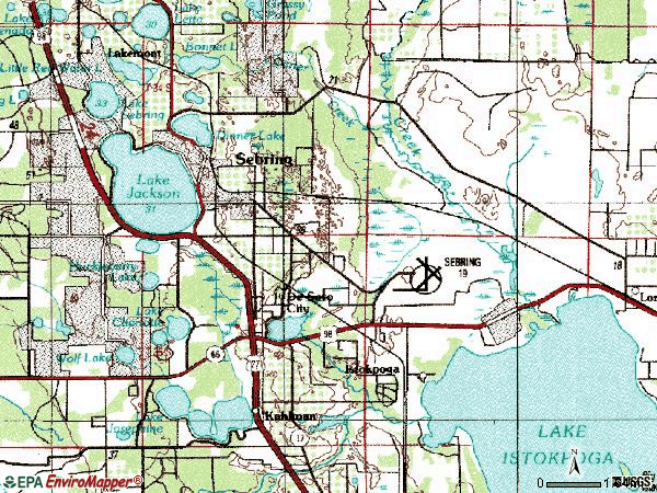 Sebring Florida Zip Code Map - United States Map