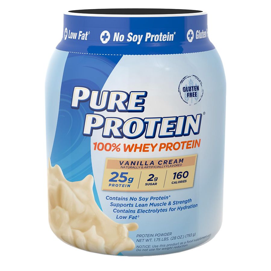 Pure Protein 100% Whey Protein Shake Powder Vanilla Cream | Walgreens