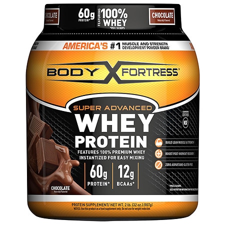 Body Fortress Super Advanced Whey Protein Powder Chocolate | Walgreens