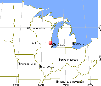 Antioch, Illinois map