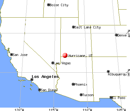 Hurricane, Utah map