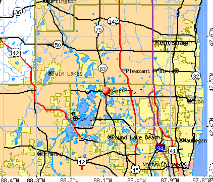 Antioch, IL map