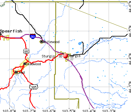 Sturgis, SD map