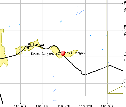 Keams Canyon, AZ map