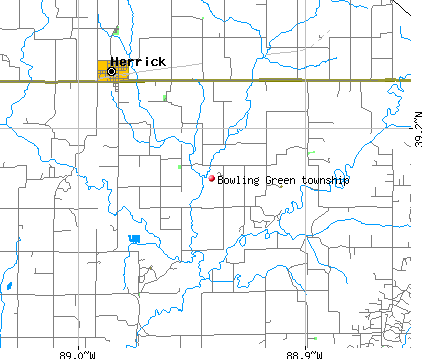 Bowling Green township, IL map