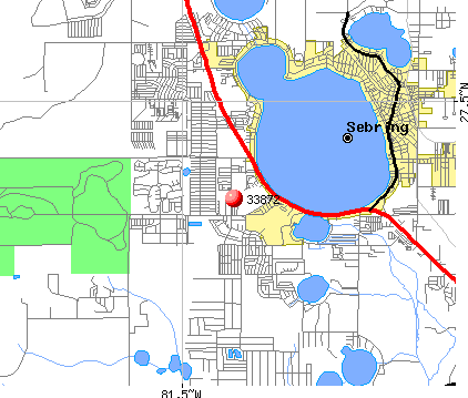 Sebring Florida Zip Code Map - United States Map