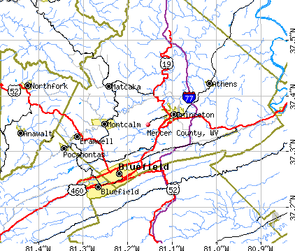 Mercer County West Virginia Map - vrogue.co