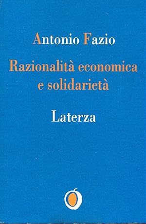 Immagine del venditore per Razionalita' economica e solidarieta' venduto da Librodifaccia