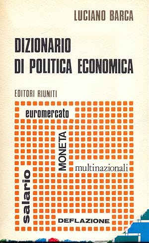 Immagine del venditore per Dizionario di politica economica venduto da Librodifaccia