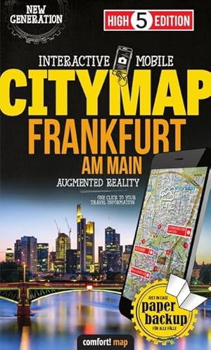 Bild des Verk�ufers f�r High 5 Edition Interactive Mobile CITYMAP Frankfurt am Main | Stadtplan Frankfurt 1:16 000 zum Verkauf von preigu