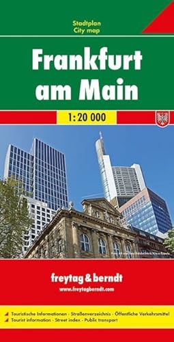 Bild des Verk�ufers f�r Frankfurt am Main, Stadtplan 1:20.000. Fr�ncfort del Meno. Frankfort aan de Main; Francfort-sur-le-Main; Francoforte sul Meno | Touristische Informationen, Stra�enverzeichnis, �ffentliche Verkehrsmittel zum Verkauf von preigu