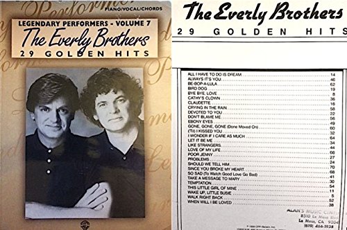 9780898986150: The Everly Brothers -- 29 Golden Hits: Piano/Vocal/Chords (Legendary Performers Series)