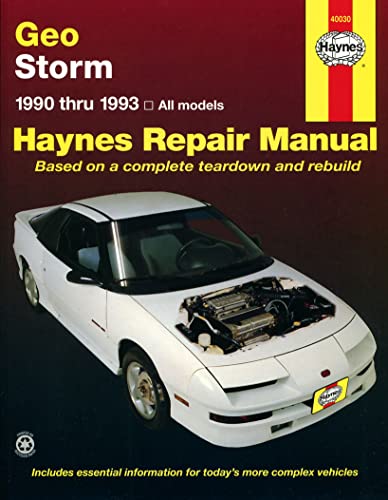 Stock image for Geo Storm Automotive Repair Manual 1990 thru 1993 for sale by Goodwill Books