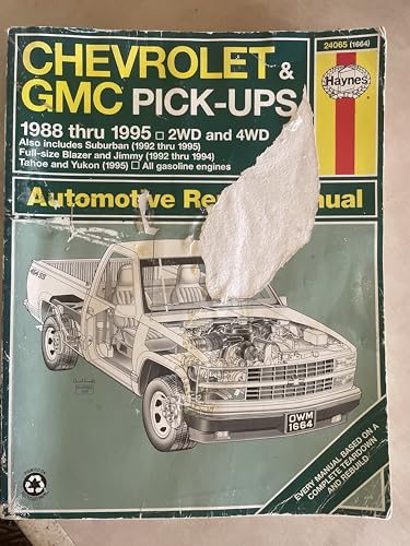 Stock image for Chevrolet & GMC Pick-Ups 1988 Thru 1995 2 WD & 4WD: Suburban, (1992 thru 1995) Full-size Blazer and Jimmy (1992 thru 1994) Tahoe and Yukon (1995) (Automotive Repair Manual) for sale by SecondSale