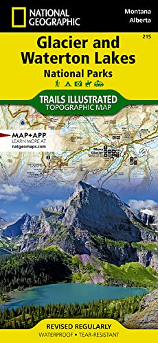 Glacier/waterton Lakes National Parks: Trails Illustrated National ...