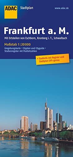 Beispielbild f�r ADAC Stadtplan Frankfurt am Main: mit Ortsteilen von Eschborn Kronberg i.T., Schwalbach / StadtInfo & Register: Umgebungskarte, Cityplan, Cityguide, . mit Postleitzahlen. Stadtplan: GPS-genau zum Verkauf von medimops