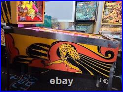 1978 Bally Mata Hari Pinball Machine Leds Professional Techs W Rare Backglass