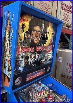 Lethal Weapon 3 Data East 1993 Pinball Machine Free Shipping LEDs