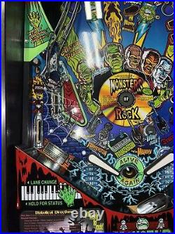 Monster Bash Pinball Machine By Williams 1998 Free Shipping LEDS Original