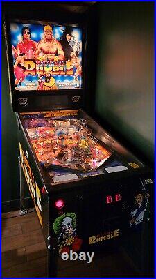 Wwf / Wwe Royal Rumble Pinball Machine Fully Restored Data East