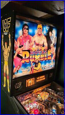 Wwf / Wwe Royal Rumble Pinball Machine Fully Restored Data East