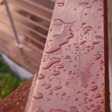 Madera protegida contra el agua