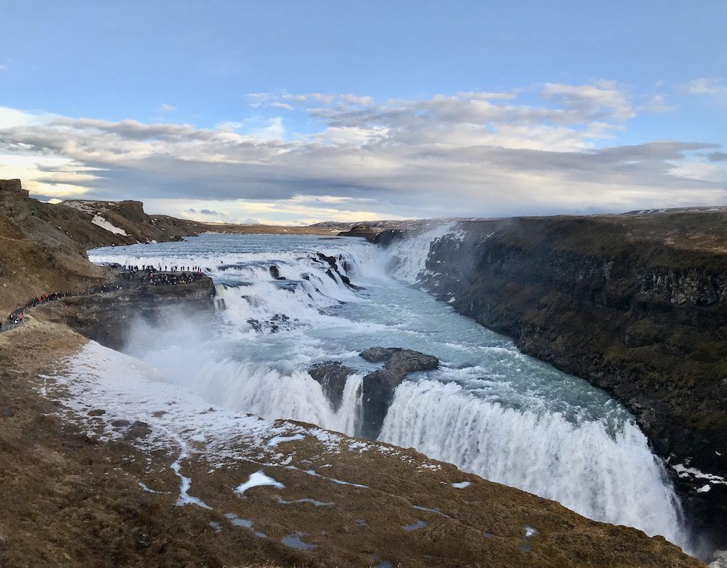 Gullfoss Waterfall November