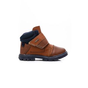 Bota Camin Casual Infantil Menino Velcro 2273-468 Caramelo