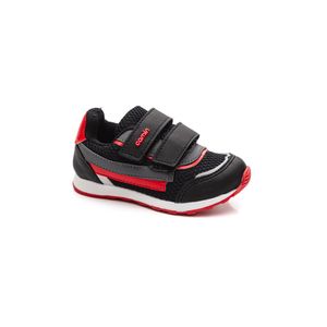 Tênis Camin Casual Infantil Menino Velcro  2796-27 Preto