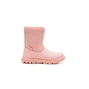 Bota Camin Infantil Menina  Com Brilhos 2233-08 Rosa