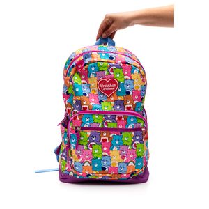 Mochila De Costas Luxcel Juvenil Ursinhos Carinhosos Ms47581uc Roxo