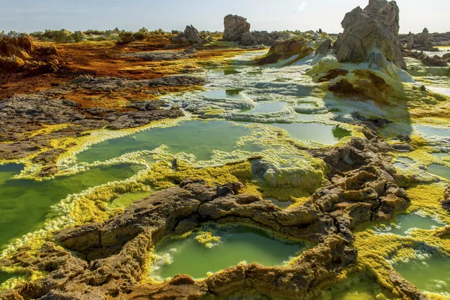 Despite the amazing sight, Netal said that seeing the pools came with a downside. “The smell was horrible, and it was difficult to breath”. (Photo by Neta Dekel/Caters News Agency)