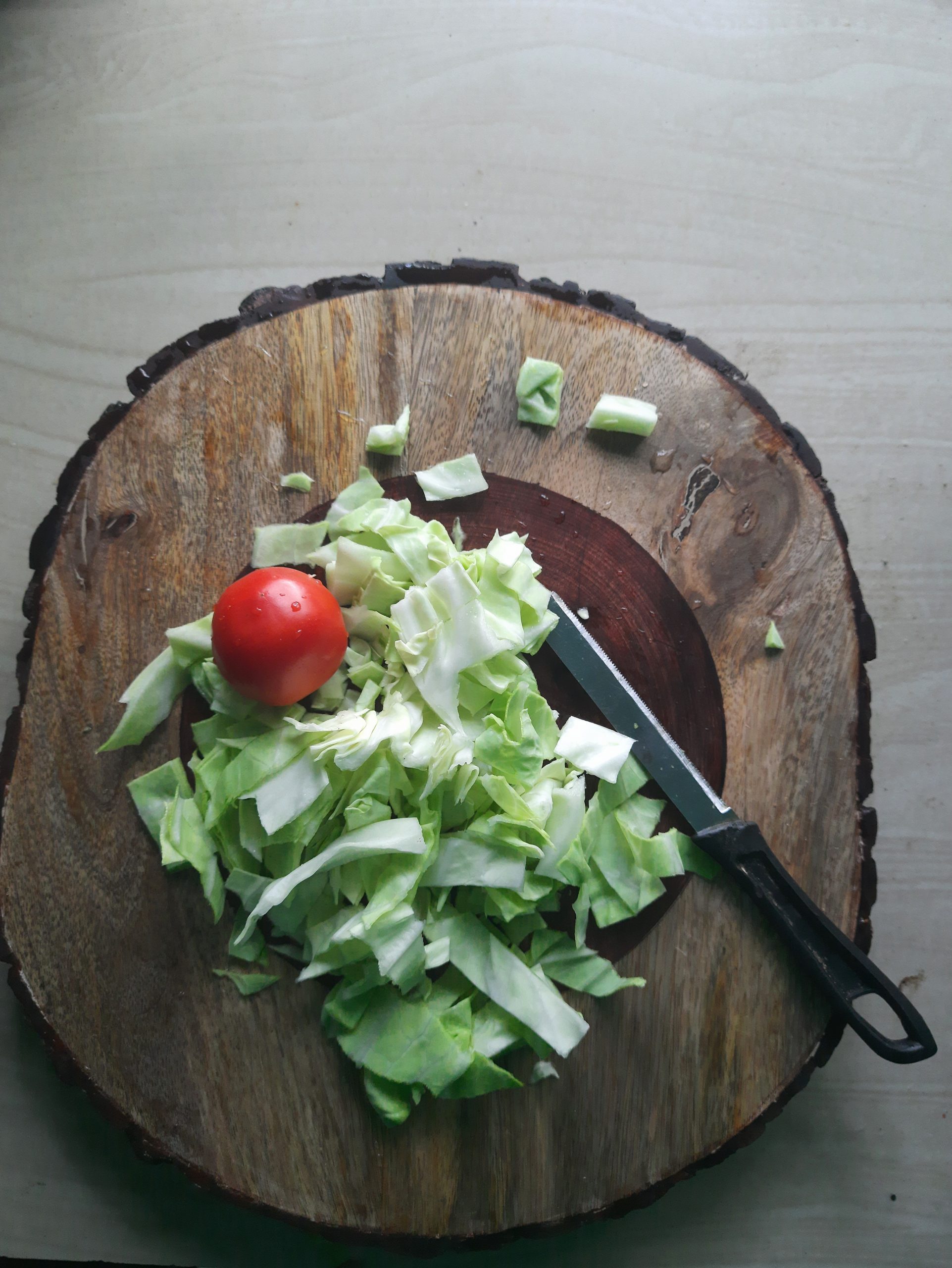 Vegetable on wooden board