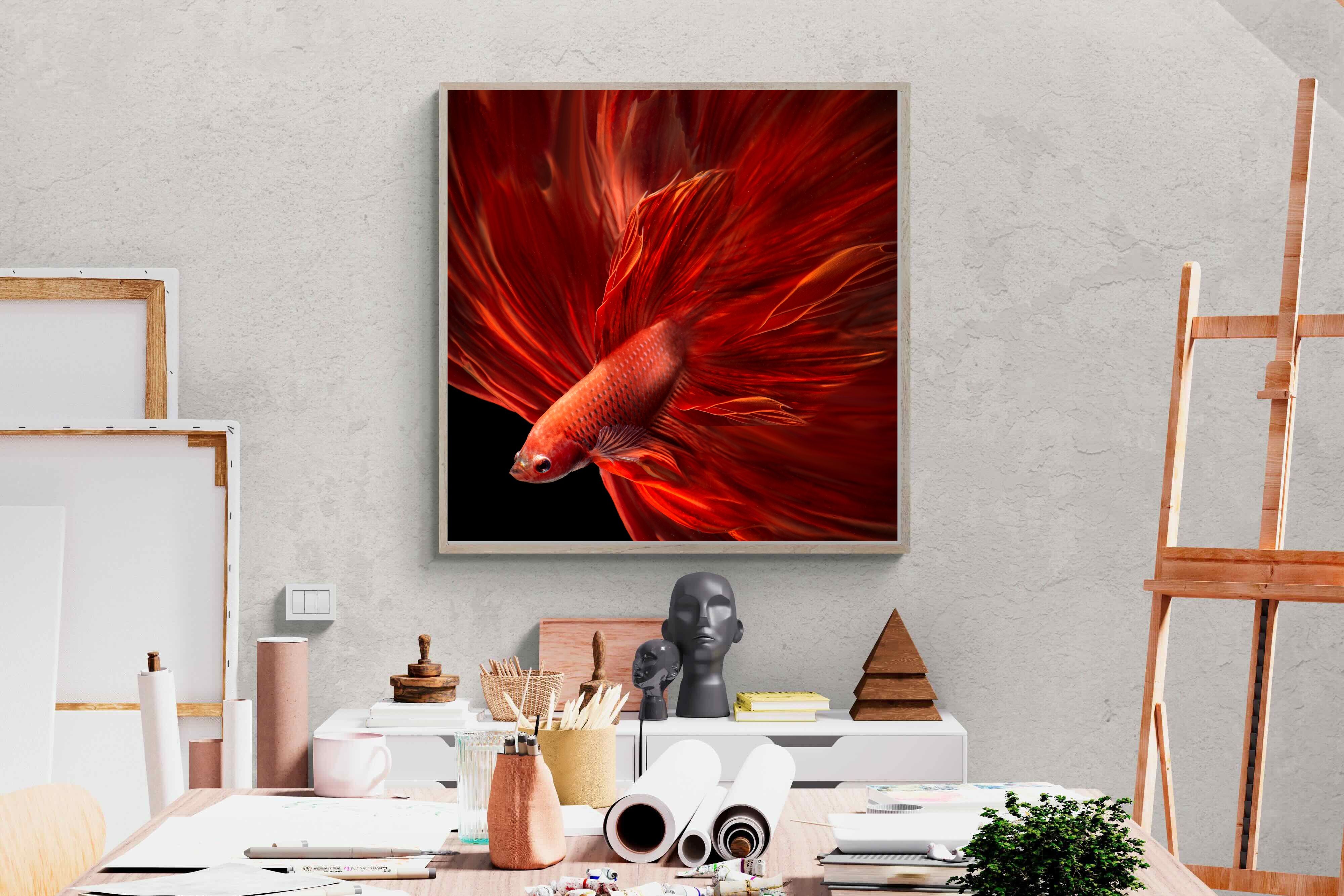 Siamese Fighting Fish Wall Art ⭐️ Canvas & Framed + Many Sizes