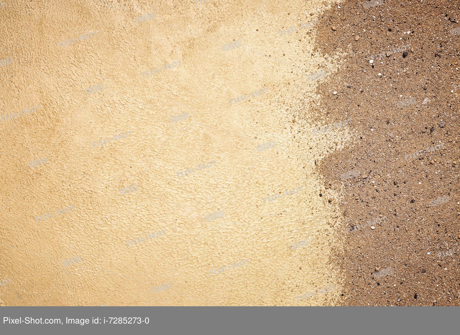 Scattered soil on color background :: Stock Photography Agency ::  Pixel-Shot Studio