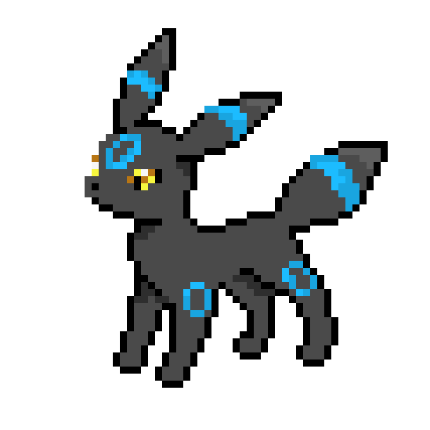 Umbreon Pixel Art Pokemon Png Download Umbreon Shiny Pixel Art | Images ...