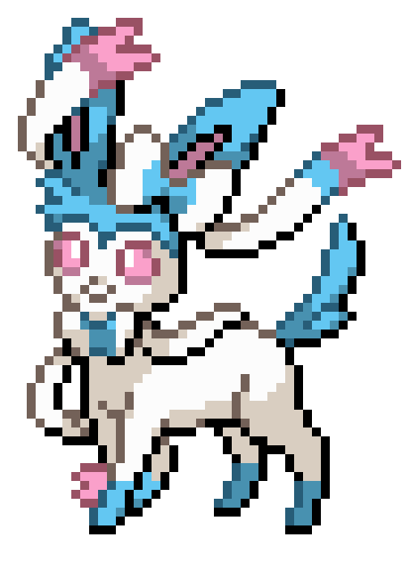 Shiny Sylveon | Pixel Art Maker