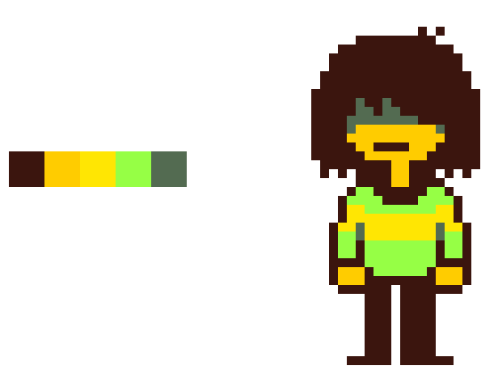 Kris Deltarune | Pixel Art Maker